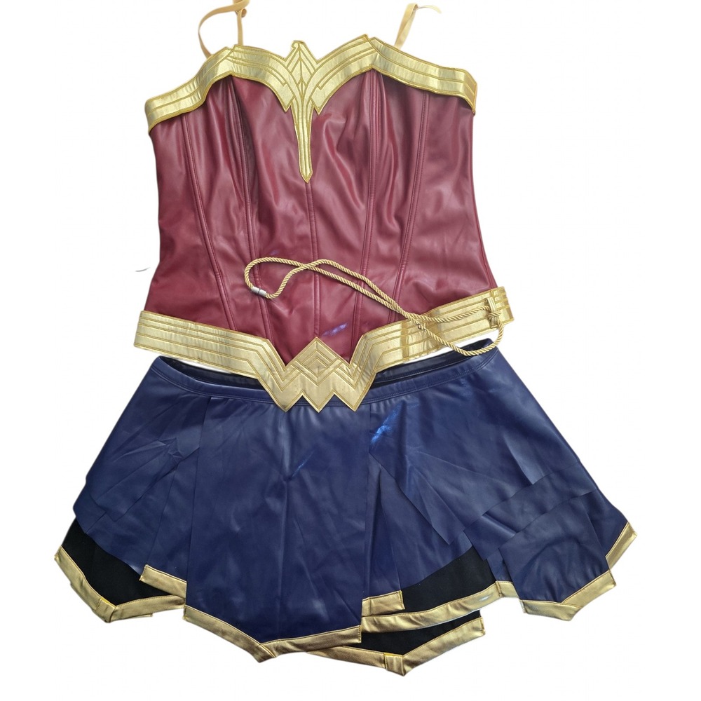 Wonder Woman Undergirl Warrior Corset Skirt Costume Set 2XL DC Comics Cosplay